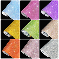 Feuille de strass en cristal SS6 de haute qualité, motifs autocollants en strass, feuille de strass thermocollante, colorée et personnalisable