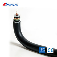Câble d'alimentation moyenne tension Shangjin YJV62-6/6-6/10(12)kv 1*150 mm, gaine PVC, pour enterrage industriel souterrain, cuivre XLPE