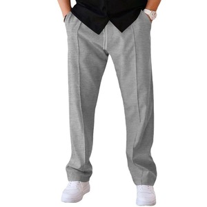 Nouvelle collection 2026 – Pantalon homme printemps-été, coupe droite décontractée, plissé sur le devant, avec cordon de serrage, <span class=keywords><strong>style</strong></span> sportif américain transfrontalier - Product Image 4