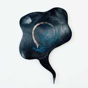 Artesanía de fibra de vidrio de vórtice azul de forma irregular de excelente calidad con estilo de diseño contemporáneo - Product Image 1