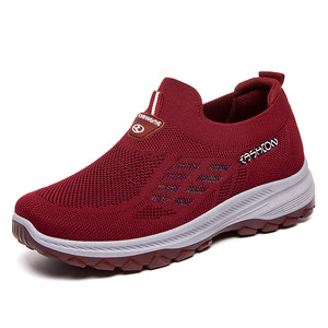 Slip-On Walking Shoes Mesh Upper EVA Midsole Flat <b>Heel</b> Lightweight Durable Women's - Product Image 6