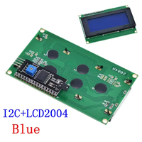 Módulo de Pantalla LCD2004 I2C - Pantalla LCD de 20x4 Caracteres con Retroiluminación Azul/Amarillo-Verde (Compatible con HD44780)