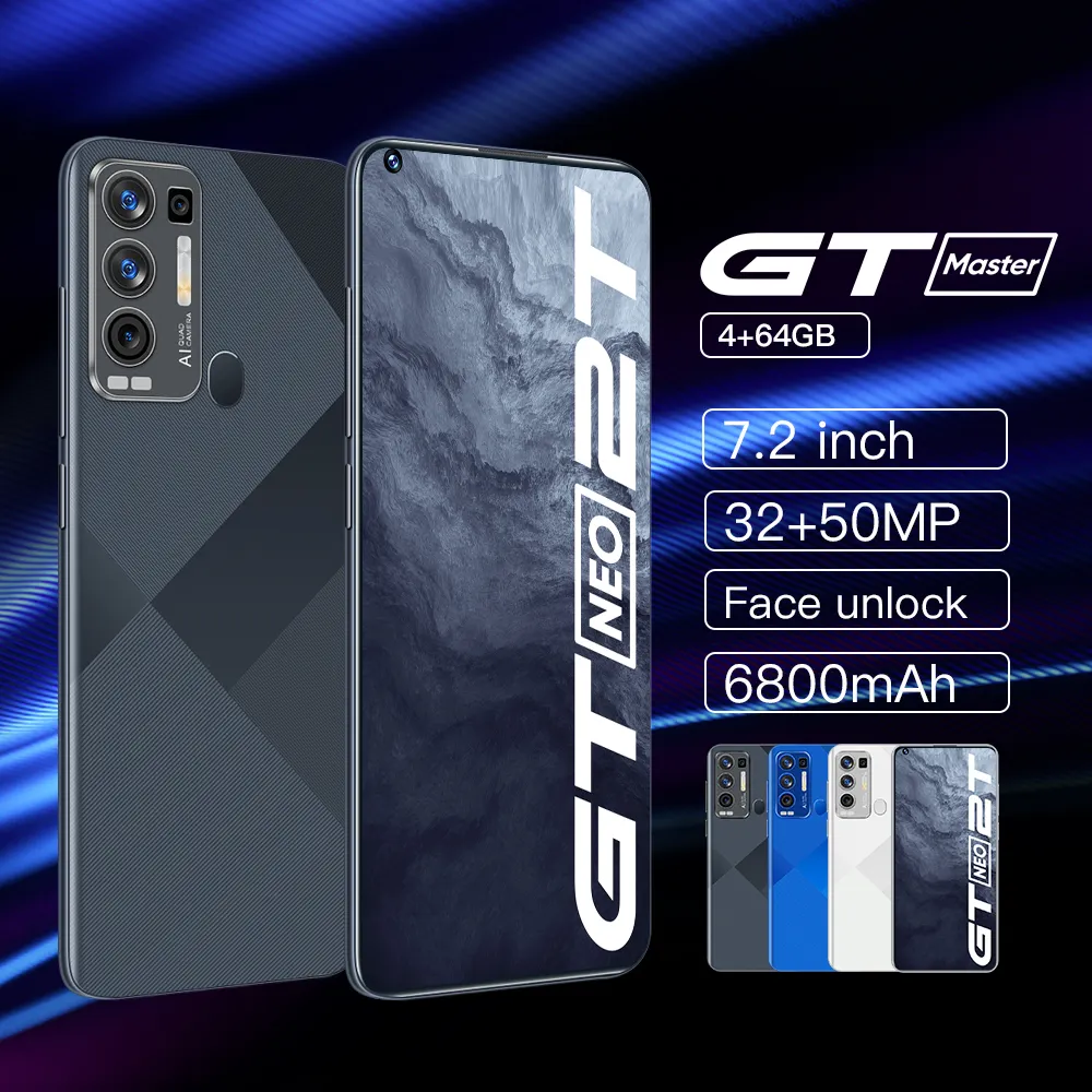 أعلى بيع رخيصة الهاتف الذكي GT ماستر 4GB + 64GB 6800mah الجملة الهواتف المحمولة