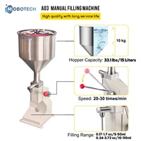 Machine de remplissage de bouteilles de liquide manuel d'acier inoxydable pour la machine de remplissage de miel de sauce liquide cosmétique de pâte de shampooing crème