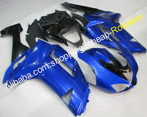 Pour Kawasaki Ninja ZX 6R 07 08 ZX-6R 636 ZX636 <span class=keywords><strong>ZX6R</strong></span> 2007 <span class=keywords><strong>2008</strong></span> Moto Bleu Noir Carénage Personnalisé Pièces De Rechange Kit - Product Image 1