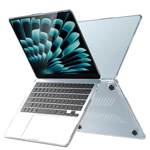 Étui de protection transparent fin à clipser pour MacBook <span class=keywords><strong>Air</strong></span> 13.6 M2 M3 M4 M5 A2681/A3113/A3240/A3499 Coque transparente pour ordinateur portable - Product Image 4