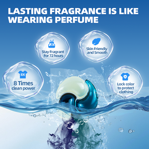 A base de <span class=keywords><strong>plantas</strong></span> hipoalergénico 18g cápsulas de lavandería de acción rápida <span class=keywords><strong>Gel</strong></span> desechable enzima proteína grasa eliminación de manchas ropa segura para bebés - Product Image 5