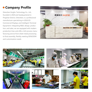 SINGFOR <strong>24</strong> Inch 2+32GB Digital Signage Display Wireless Smart OS Content Management for Boba Tea <strong>Shop</strong> 1080P HD Slim Bezel - Product Image 2