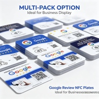 Carte de révision NFC 12x12cm, plaque de révision Google