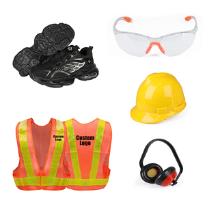 <span class=keywords><strong>Kit</strong></span> de protection individuelle, chaussures de sécurité, embout en acier anti-écrasement, anti-perforation, coussin d'air, maille 5D, gilet réfléchissant, lunettes de sécurité, casque de sécurité - Product Image 1