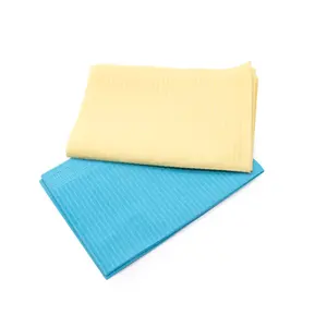 Factory direct supply custom color medical waterproof bib disposable dental bib patient paper towel