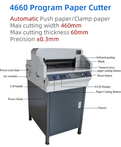 Máquina cortadora de papel eléctrica E460t Filipinas Steady Elevator Mini <span class=keywords><strong>Slater</strong></span> 12x18 Fan Yark 460mm 16 "Cortador de guillotina de papel - Product Image 2