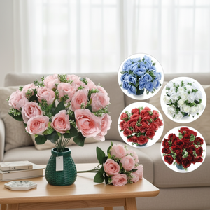 CASAMAX WL CZ-0049 Confezione di Fiori Artificiali Colori Assortiti per Decorazione Casa ed Eventi, 40cm di Lunghezza, Durevoli - Product Image 3