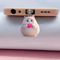 Bouchon anti-poussière pour téléphone, pendentif mignon 2D et 3D, compatible avec iPhone et port Type-C