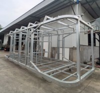 20 pieds pliable modulaire paquet plat conteneur détachable bureau à domicile centre commercial hôpital atelier fait de panneau sandwich maison potable