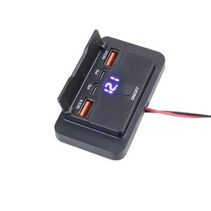 12V/24V Type C <span class=keywords><strong>USB</strong></span> <span class=keywords><strong>prise</strong></span> interrupteurs d'alimentation <span class=keywords><strong>Double</strong></span> PD3.0 QC3.0 Charges rapides <span class=keywords><strong>prise</strong></span> moto Accessoires pour <span class=keywords><strong>voiture</strong></span> Marine - Product Image 1
