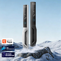 Cerradura Inteligente para Puerta de Aluminio con Rotura Térmica y Reconocimiento Facial Tuya, Cerradura Inteligente para Exteriores con Clasificación IP65 a Prueba de Agua, Cerradura para Puerta Corredera de Vidrio con Huella Dactilar
