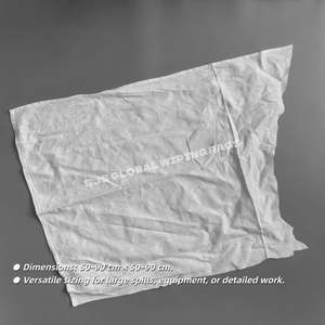 Trapos de Algodón 100% para Limpieza, Blancos, Altamente Absorbentes, para Uso Marino e Industrial - Product Image 3