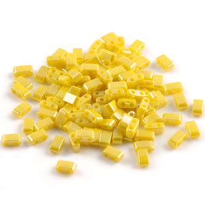 5*2mm Tila perles colorées bricolage Double trou perles de rocaille en verre pour broderie accessoires de bijoux faits à la main - Product Image 5