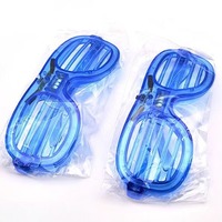 Lunettes de soleil LED pour Thanksgiving, la remise des diplômes et autres occasions festives - Accessoires lumineux en plastique tendance pour Halloween