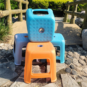 Plastic Kids <b>Stool</b> 22.5x26.5cm PP Material Modern Design For Children <b>Bathroom</b> Use Mixed Colors - Product Image 3