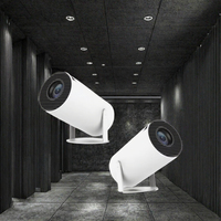 Proyector Inteligente HY300 Android 12, Económico, Portátil, para Cine en Casa, con 2G de RAM, Lámpara LED y Wi-Fi