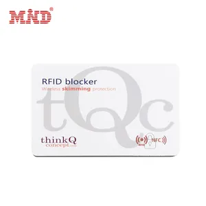 تصميم مخصص بطاقة حجب RFID بطاقة منع التردد الخلفي RFID حماية البطاقة