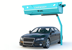 Machine de lavage de voitures sans contact à jet d'eau 360°, système de lavage automatique haute pression pour véhicules commerciaux avec pulvérisation de mousse et séchage à l'air - Product Image 1