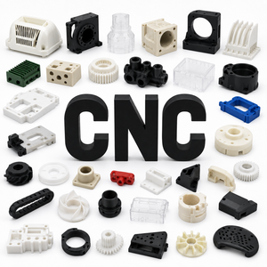 ผู้ผลิตชิ้นส่วนพลาสติกขึ้นรูปด้วยเครื่อง CNC ตามสั่ง สำหรับ PEEK PTFE Delrin HDPE Acrylic ABS Nylon และ POM พร้อมบริการต้นแบบ - Product Image 1