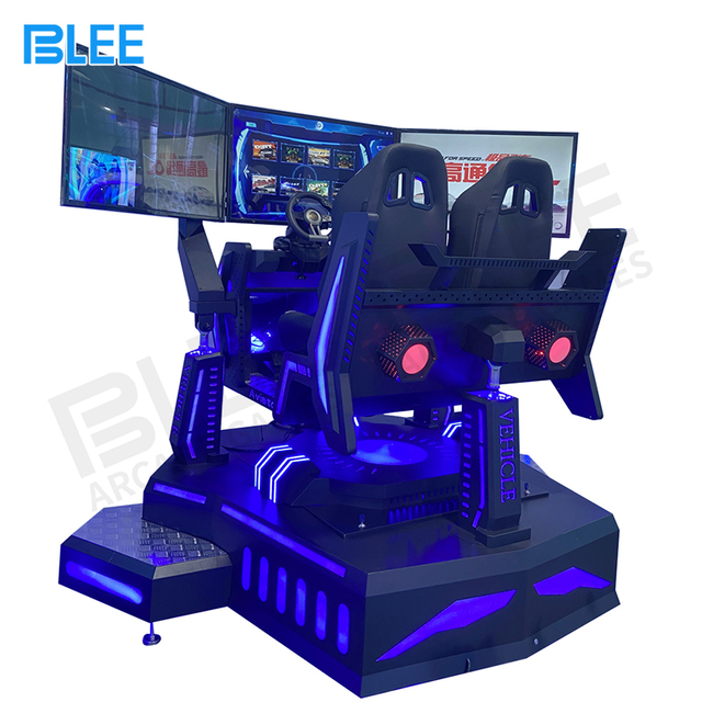 Indoor Arcade Park 3 Screen 9d VR Car Racing Games Machine Simulator Motion Car Gaming Chair Driving Simulator