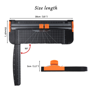 Taglierina per Carta A4 con Capacità di 12 Fogli e Righello Angolare, Trimmer di Precisione Multifunzione per Ufficio e Fai-<span class=keywords><strong>da</strong></span>-Te - Product Image 3
