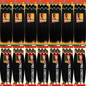 Extensiones de Cabello Sintético Pre-estirado para Trenzas EZ Braids al por Mayor de 26 Pulgadas, Fáciles de Trenzar con Onda Natural Rizada - Product Image 1