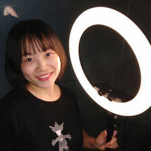 <span class=keywords><strong>Anneau</strong></span> lumineux pour <span class=keywords><strong>smartphone</strong></span> et appareil photo de 22 pouces, 600 <span class=keywords><strong>LED</strong></span> 100W 3200K-5600K avec accessoires - Product Image 1