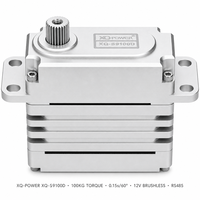 Servomoteur robot sans balais 12V XQ-S9100D XQ-POWER avec boîtier en aluminium pour pièces de bateau RC Bus série RS485 Étanche Fabricant OEM