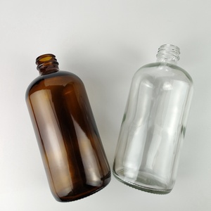 1/2Oz 1Oz 2Oz 4Oz 8Oz 16Oz 32Oz Rõ Ràng Amber Dược Phẩm Vòng Thủy Tinh Boston Chai - Product Image 4