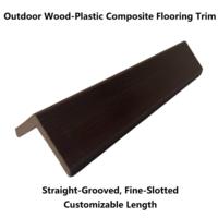Profilé de bordure moderne pour terrasse en WPC 45x50mm, accessoires de revêtement de sol composite bois-plastique, écologique