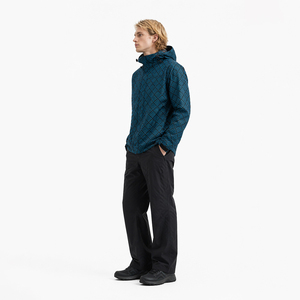 Veste coupe-vent personnalisée pour <span class=keywords><strong>homme</strong></span>, à capuche, printemps-automne, coupe classique, motif géométrique, veste de sport avec logo pour les acheteurs de marques - Product Image 3