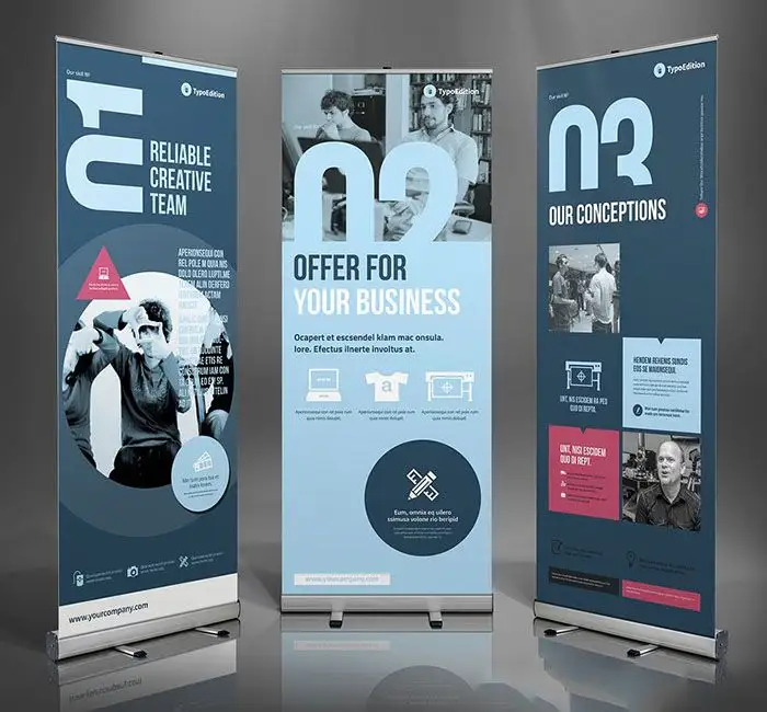 Fabriek Goedkope Duurzaam Roll Up Banner, Reclame Stand Up Banner