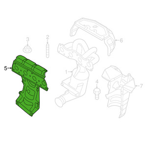 ปะเก็นท่อร่วมไอเสียขนาดเล็ก18407563111ใหม่พร้อมตัวป้องกันความร้อนและปะเก็นหัวถัง - Product Image 6