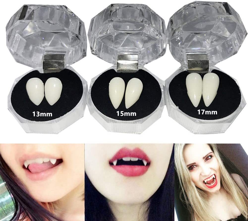 Искусственные Зубы вампира на Хэллоуин, зубы зомби, маленькие тигровые зубы, реквизит для макияжа
