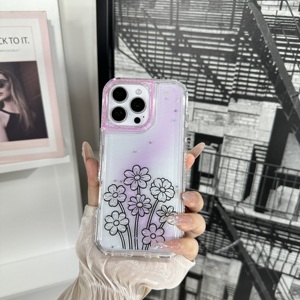 Prix direct usine – Magnifique motif floral – Coque antichoc en TPU+PC époxy pour HONOR CHOICE <span class=keywords><strong>T10</strong></span> 600 Smart 5G 600 <span class=keywords><strong>PRO</strong></span> X8D - Product Image 4