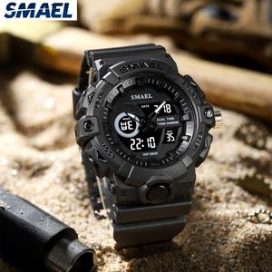 Montre de sport numérique SMAEL 8081 étanche pour homme avec chronomètre, alarme, affichage LED et bracelet en plastique - Product Image 2