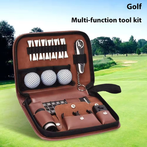 Large-Capacity PU Leather Golf Tool Bag with Custom Logo Printing Easy-Carry Multifunctional Accessory Bag Party Gifts - Product Image 2