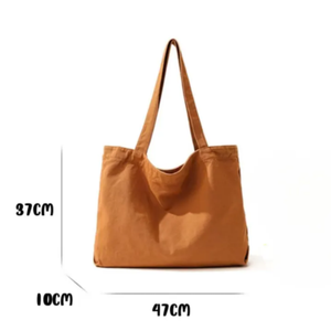 Bolso de Mano de Lona Grande para Mujer, Bolsa Portátil de Viaje para Playa, Duradera y Plegable, Bolsos de Hombro Reutilizables, Eco - Product Image 6