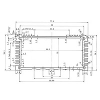 Boîtier de contrôle intégral en aluminium pour amplificateur d'instrument électrique, conception extrudée pour carte de circuit imprimé, indice de protection IP54