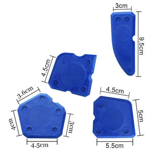 Kit d'outils de calfeutrage professionnel en silicone rouge, truelle et grattoir à mastic pour une finition parfaite 4 pièces - Product Image 1