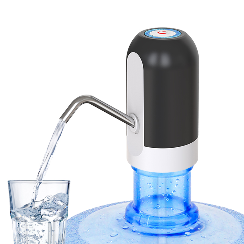 Dispensador de agua, galón, cubo de agua, bomba de botella, dispensador de agua de recarga USB para agua en barril