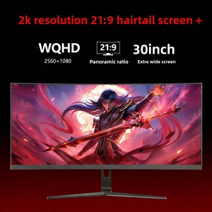 Nueva Pantalla Curva de 30 Pulgadas 2K 200Hz <span class=keywords><strong>2560x1080</strong></span> con Panel VA, 1ms de Respuesta, 100% SRGB para Juegos de Computadora 2026 - Product Image 2