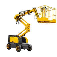 Nouvelle Plateforme Élévatrice à Ciseaux Articulée Diesel Hydraulique à Bras Courbé, Prix Usine, Dotée de Moteur, Pompe et Engrenages