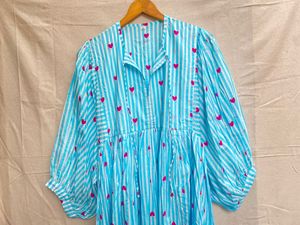 เสื้อผ้าและเครื่องประดับคุณภาพดีที่สุด ชุดเดรสยาวผ้าฝ้ายลำลองสำหรับผู้หญิง สวมใส่สบาย สวยสง่า เหมาะสำหรับทุกวัน จากอินเดีย - Product Image 3